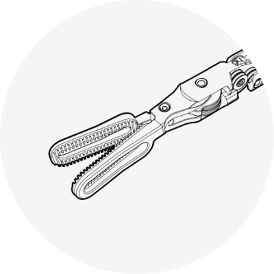 Strong Fenestrated Forceps